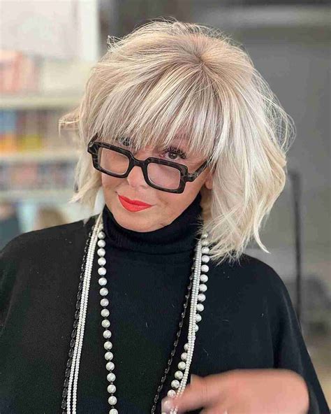35 Flattering Hairstyles For Women Over 60 With Glasses