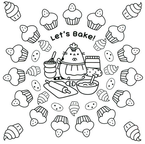 Cooking & baking coloring pages. Pusheen Coloring Pages - Best Coloring Pages For Kids