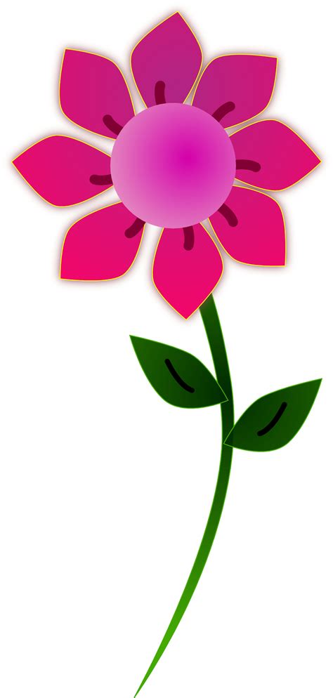 Pink Flower Clipart Clipart Best