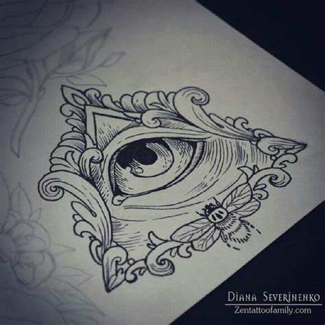 28 Incredible Triangle Eye Tattoos