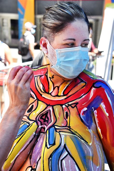 Adorned Not Porn Body Painting Brings Nudity Back To Times Square The Village Sun