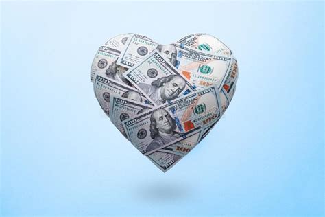 Heart Shaped Made With 100 Dollar Banknotes Happy Valentine S Day