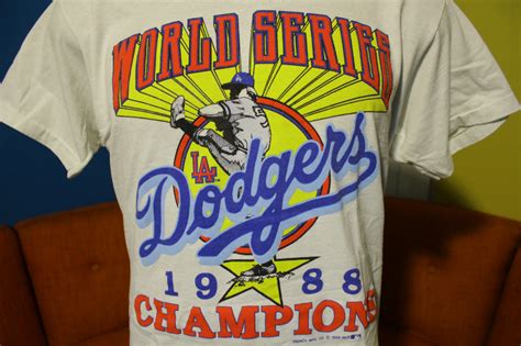 La Dodgers 1988 World Series Champions 80s Screen Stars Vintage T