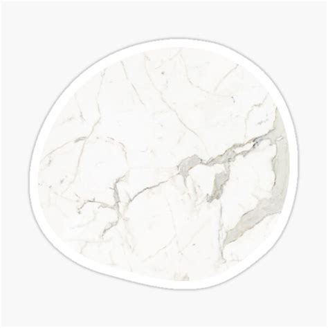 White And Gray Marble Sticker For Sale By Marleenmichels Redbubble