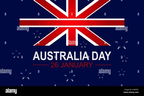 Happy Australia Day Calligraphy Lettering On Map 26th January