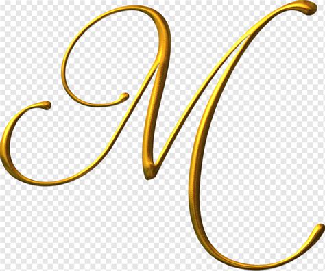 Gold Letter M Illustration Letter Alphabet M Cursive Letters