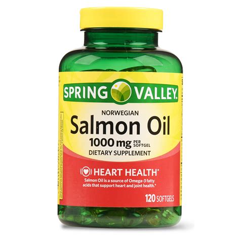 Spring Valley Norwegian Salmon Oil Softgels 1000 Mg 120 Ct