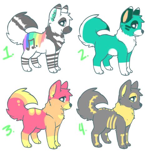 Dog Adoptables 50 Points Each All Closed By Spunkyracoon On Deviantart