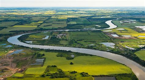 Aerial Photo Saskatchewan River