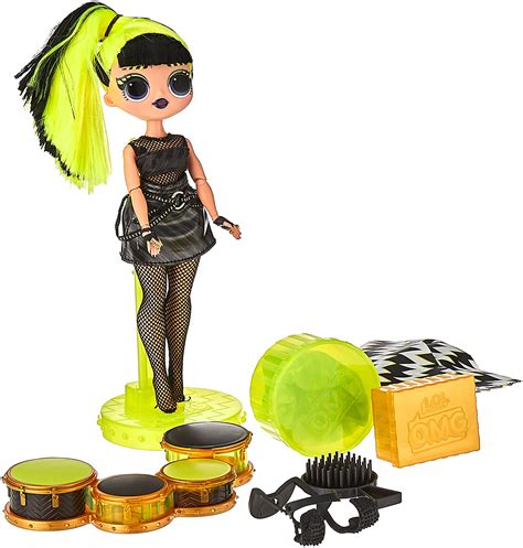Buy Lol Surprise Omg Remix Rock Bhad Girl Fashion Doll With 15 Surprises Including Drums