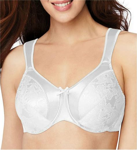 Bali White Satin Tracings Minimizer Bra Us 48ddd Uk 48e Bras And Bra Sets