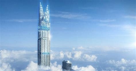 Diamond Spires Crown The Worlds Tallest Residential Tower In Dubai