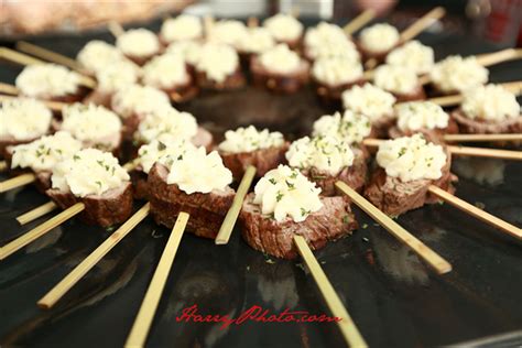 Heavy appetizers are appetizers that, when all put together, provide as much food as a sitdown dinner would, but in a plan your entrée menu, focusing on different types of food at each serving station. Culinary Art Catering | Food, Culinary arts, Culinary