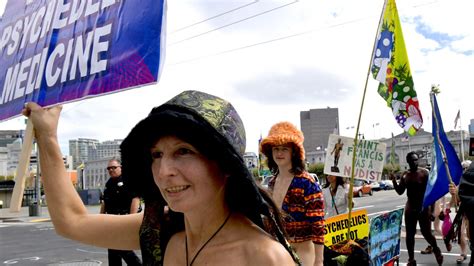 Buck Naked Activists March For Psychedelics Body Freedom Sfbay