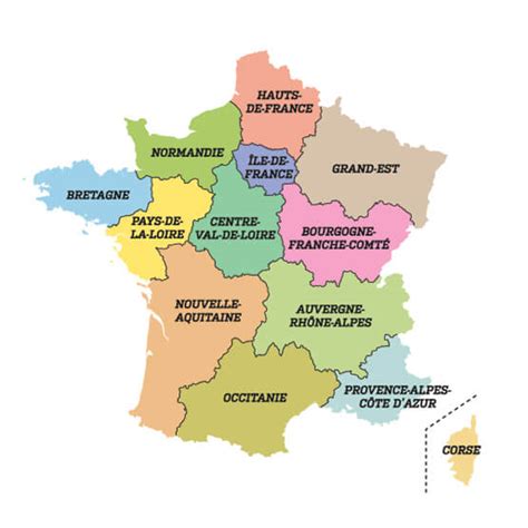 Map Of France French Regions Royalty Free Editable Ba Vrogue Co