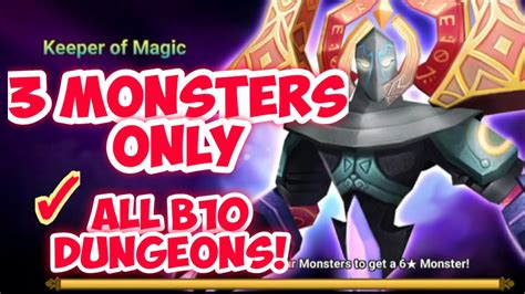 Summoners War Monsters Only All B B Dungeons Keeper Of