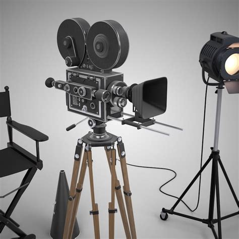 3d Filming Director Movie Camera