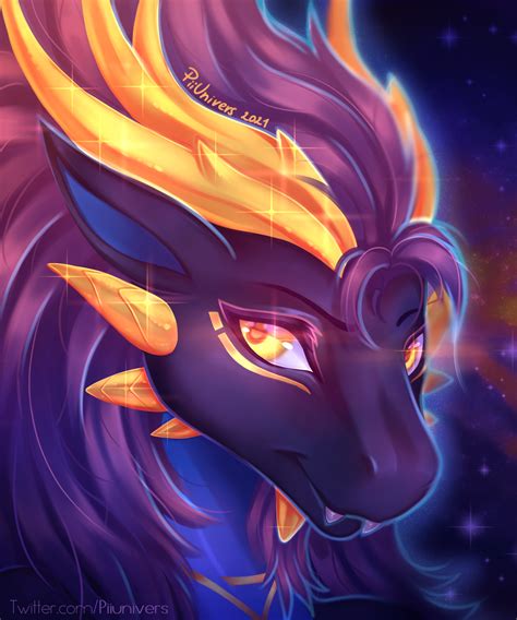 Shiny Cute Anthro Dragon Portrait Artistme Twitter Piiunivers R