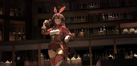 Wallpaper Anime Girls Bunny Ears Drinking Smiling Bottles