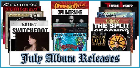 July 2016 Album Releases Modern Rock Review