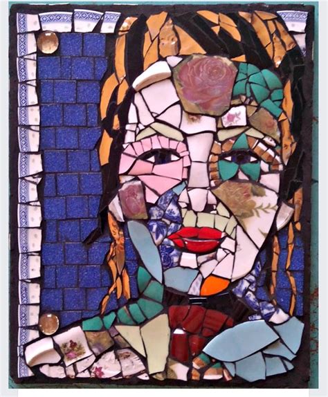 Pin By Lora Weinstock On Mosaic Faces Mosaic Art Mosaic Portrait