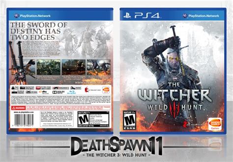 The Witcher 3 Wild Hunt Playstation 4 Box Art Cover By Deathspawn11