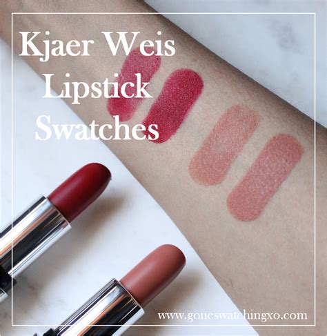 New Kjaer Weis Lipsticks Swatches Review Lipstick Swatches Swatch My Xxx Hot Girl