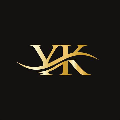 Creative Yk Letter With Luxury Concept Modern Yk Logo Design For