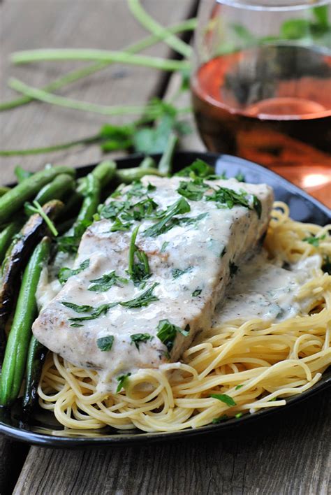 Whisk in the butter until a lightly thickened emulsion is formed. Pan Seared Salmon with Lemon Garlic Cream Sauce + Weekly Menu