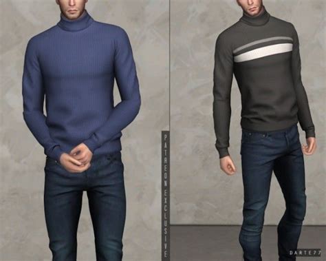 Roll Neck Sweater P By Darte77 For The Sims 4 Spring4sims Sims 4