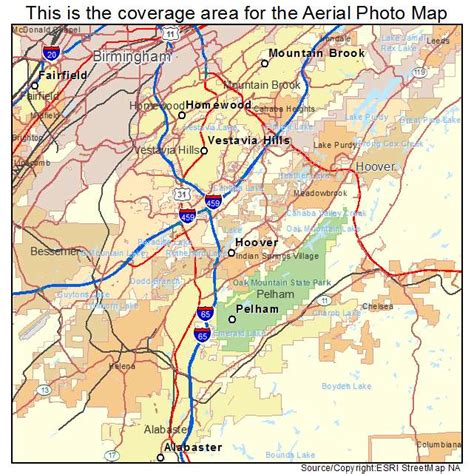 Aerial Photography Map Of Hoover Al Alabama