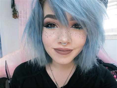 Francesscaemma With Images Freckles Makeup Dyed Hair Hair Color