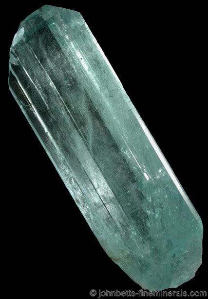 Elongated Bluish Green Topaz The Mineral And Gemstone Kingdom