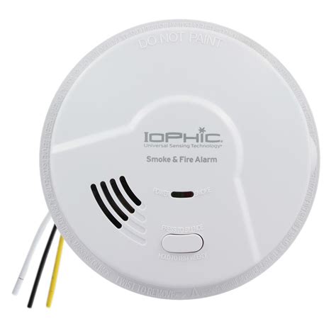 It provides improved nuisance alarm resistance. USI Hardwired 2-in-1 IoPhic Universal Smoke and Fire Alarm ...