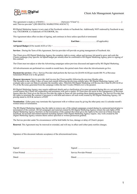 29 Marketing Agreement Templates And Examples Pdf Word Pages