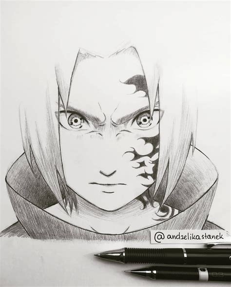 Sasuke Pencil Sasuke Naruto Drawings