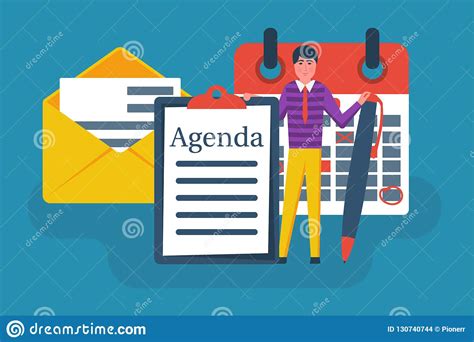 Agenda Concept Vector Linear Icon Isolated On Transparent Background
