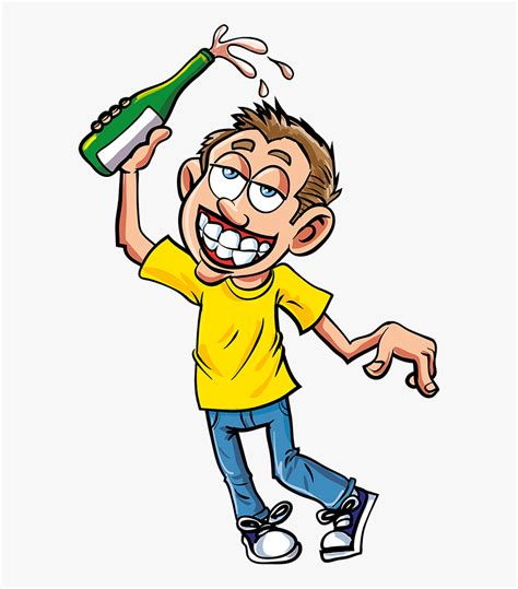 Cartoon Drunk Boy Png Download Cartoon Drinking Alcohol