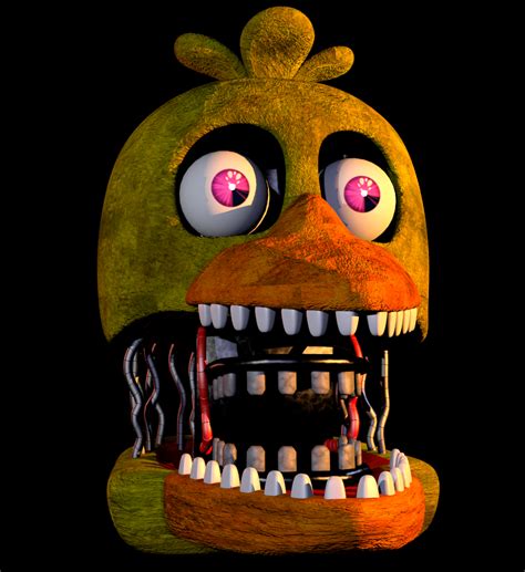Withered Chica WIP stylized thingy, gonna create variations/stylized of the whole withered gang ...