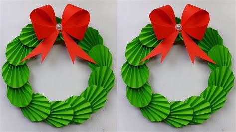 Diy Paper Christmas Wreath Christmas Decortions Ideas How To Make A