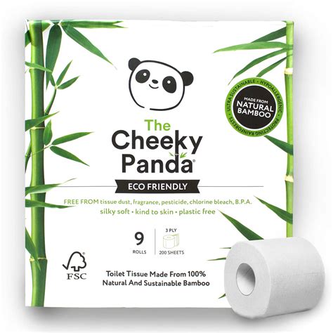 Buy The Cheeky Panda Bamboo Toilet Paper 9 Rolls Of Toilet Paper