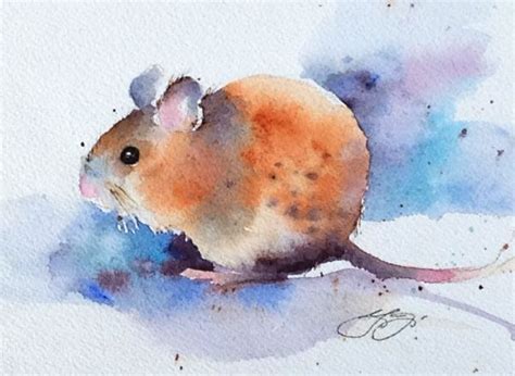 Mouse By Yvonne Joyner Watercolor Watercolor Art Watercolor