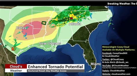 Nocturnal Tornado Threat Live Radar Youtube