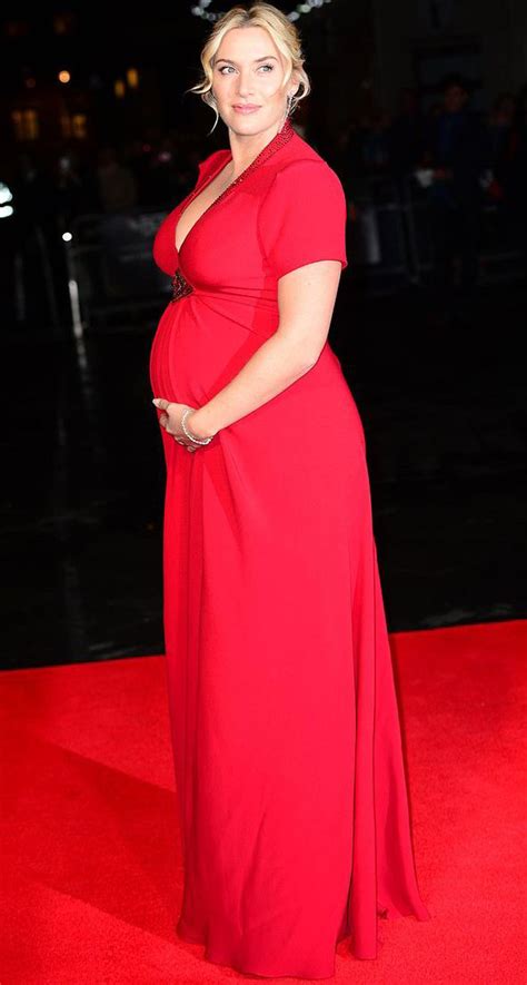 Kate Winslet Looks Ready To Pop As She Hits The Red Carpet In Bump