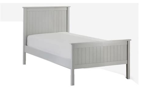 Painted Grey Shaker Style Wooden Bed Frame Maine