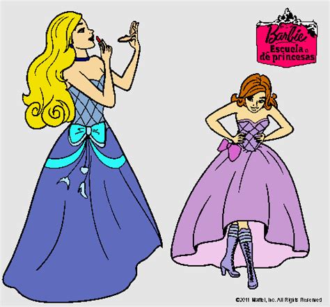 Dibujo De Barbie En Clase De Protocolo Pintado Por Lichi En Dibujos Net El D A A Las