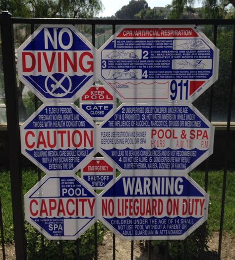 Public Pool Signage Requirements In California Signage Industry News