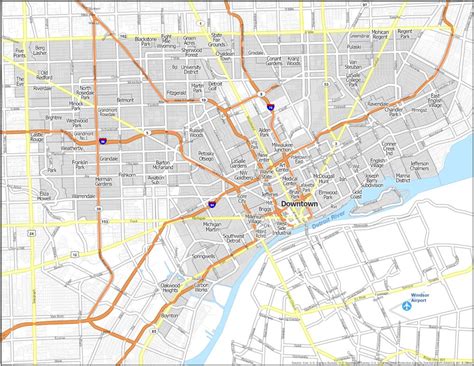 Detroit Neighborhood Map Gis Geography
