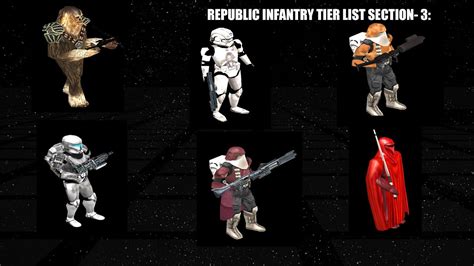 Star Wars Republic Infantry Phase 2 Tier List Clonewars YouTube