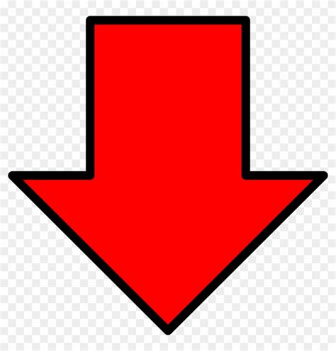 Red Curved Arrow Png Arrow Pointing Down Clipart Transparent Png 536
